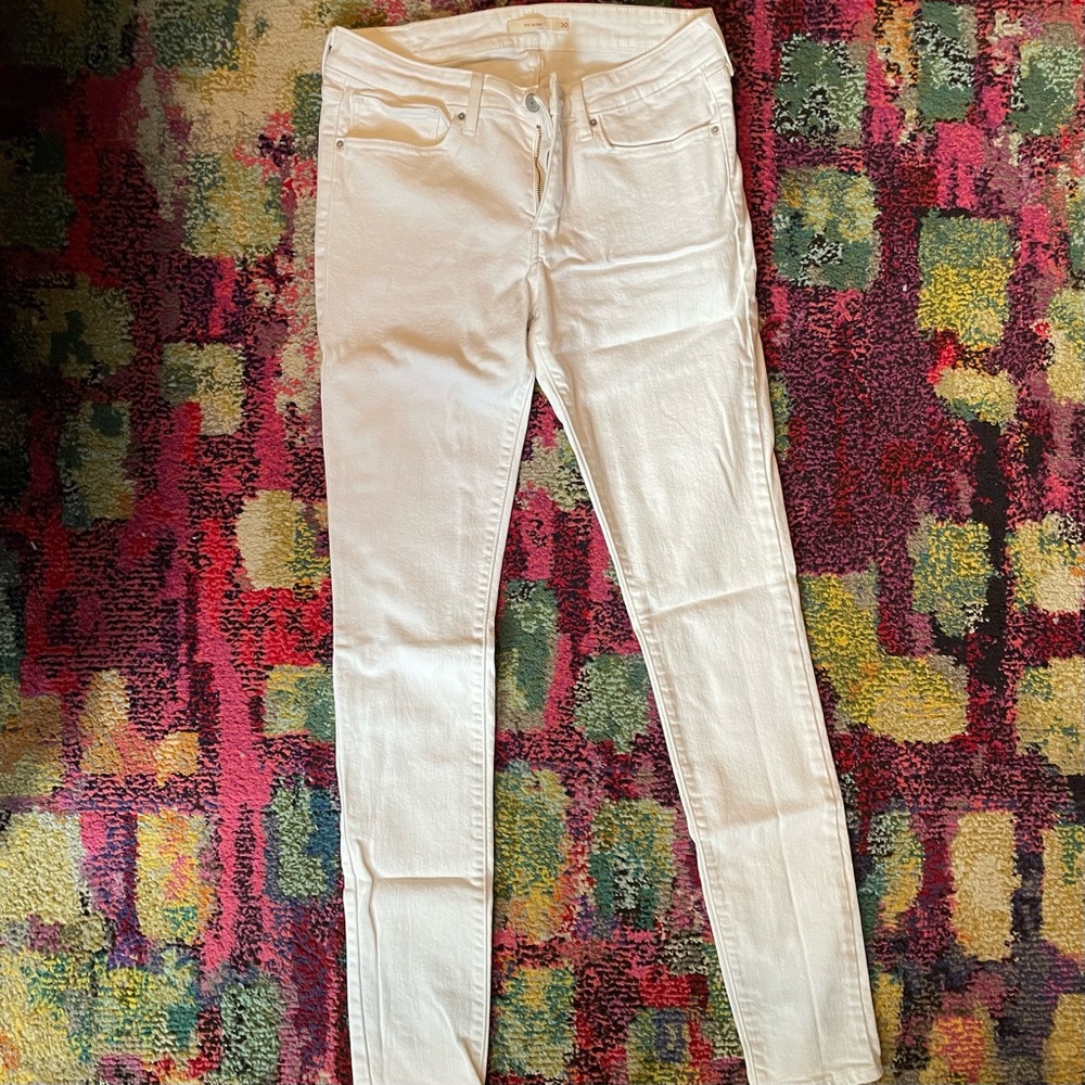 Levi’s 711 Skinny Jeans - White sz 30